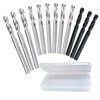 WowSupM 6.35 mm 12pcs Twist Drill High-Speed Steel Bit HSS