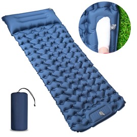 YOUXIU Self-Inflating Sleeping Mat, Ultralight Camping Mat, Inflatable Sleeping Mat, Camping Mattress, Air Mattress, Camping Mat with Foot Pump for Travel, Hiking, Waterproof Sleeping Mat, Tent