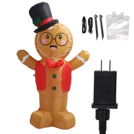 Valentines Day Inflatable Decoration with LED Lights Cute Boy Shape IP44 Waterproof Outdoor Inflatable Decoration with Blower and Adapter US Plug 100‑120V