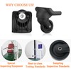 TarppedRock Luggage Wheels Replacement Set, 2 Pcs - Left &