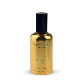 Pecksniff's Golden Ochre Room Spray | 100ml/3.3oz, Rich Honey, Amber, Opulent Dates & Sun-Dried Fruits | Luxurious Home Fragrance