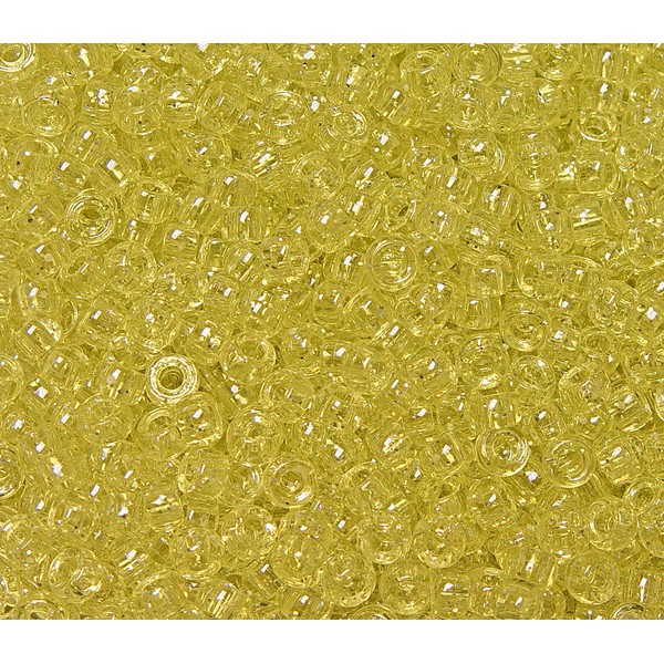 JOLLY STORE Crafts® Yellow Sparkle Mini Pony Beads made in