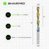 Sharpro 1/4 Downcut Router Bit 1/4 Shank, Spiral CNC Router