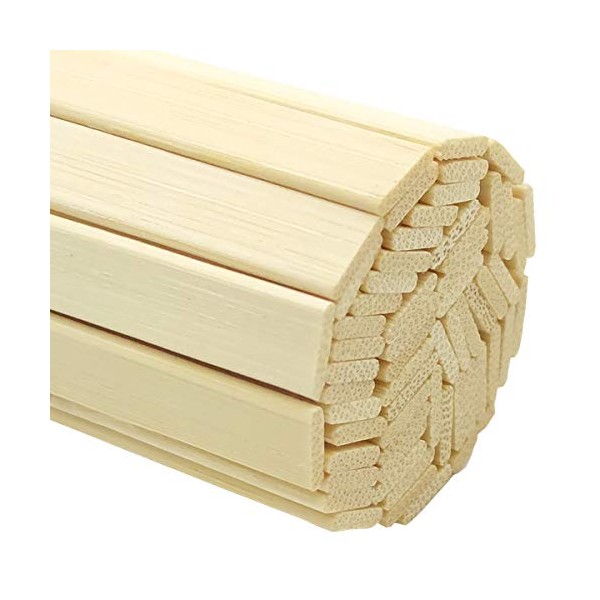 Worown 120 pcs 15.7 Inch Strong Natural Bamboo Sticks, Wooden