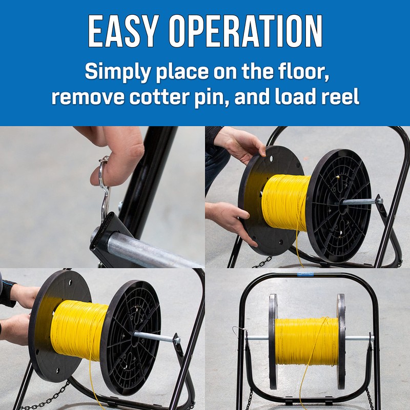 Jonard Tools CC-2721WS High Durability Steel Cable Caddy with Wheels