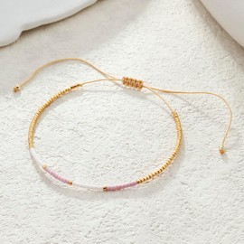 KELITCH Bohemian Women's Bracelets Colourful Miyuki Beads Friendship Bracelets Adjustable Bracelets, Miyuki, No-Gem-Tye