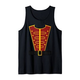 Christmas Toy Soldier Uniform Nutcracker Cosplay Red Costume Tank Top