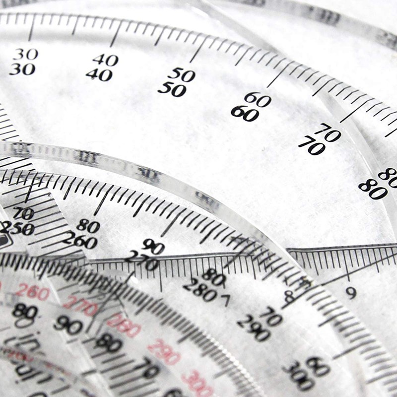 Circle Protractor 360 Degree Protractor Ruler Maths Geometry Tools for