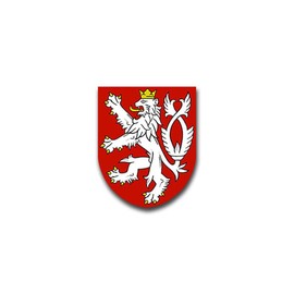 Sticker Bohemia Czech Republic Crown Lion Coat of Arms 7 x 6 cm A1521