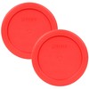 Pyrex Bundle - 2 Items: 7202-PC 1-Cup Red Plastic Food
