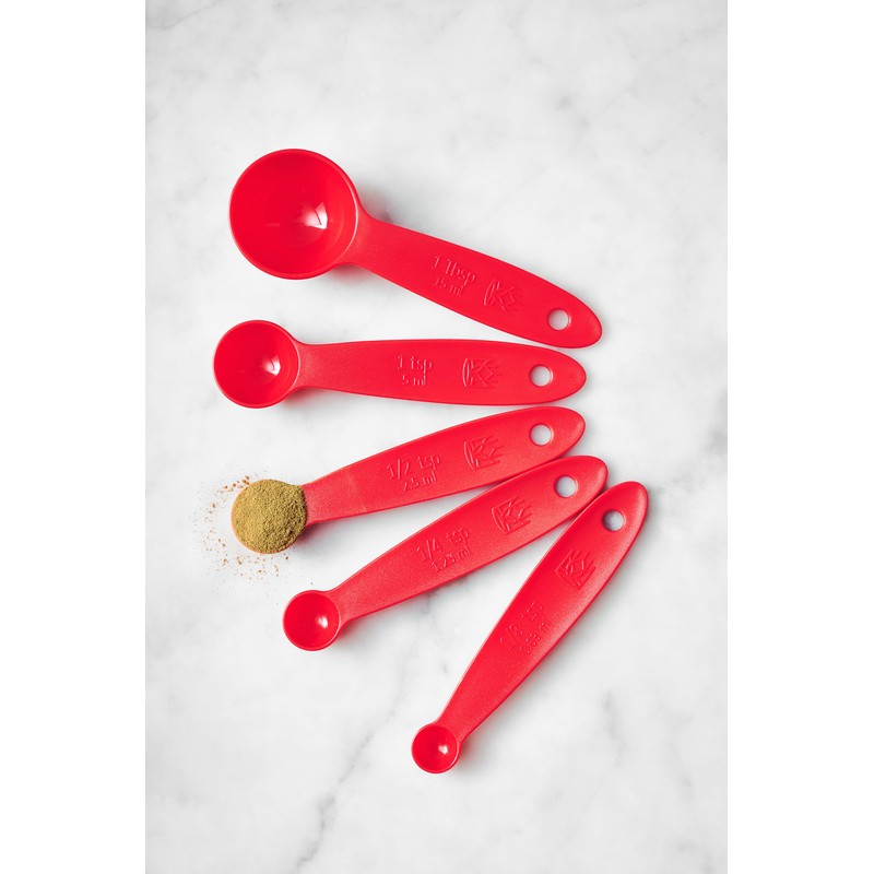 King Arthur Baking Company Lightweight Measuring Spoons, BPA-Free, PFAS-Free, 5-Piece