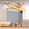Toilet Paper Storage with Holder & Bamboo Lid, Holds 12