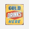 Vintage Cold Drinks Here Sticker | Car Bumper, Laptop, Water