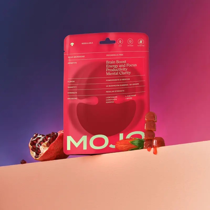 MOJO Brain Boost Gummies | Energy, Focus & Productivity Supplement