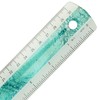 Westcott E-13300 Rose Plastic Ruler in Pouring Art and Marble
