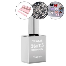 classic nail Viewgel Tan Base Gel Repair Start 3 10g + 30 parts gel nail art material / 뷰젤 탄 베이스젤 리페어 스타트3 10g+파츠 30개 젤네일아트 재료