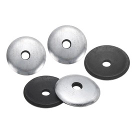 uxcell 200Pcs 7/32" x 1" Sealing Washers, Zinc-Plated Carbon Steel EPDM Bonded Neoprene Rubber Washers for Screws Bolts, Silver&Black