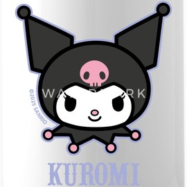 Spreadshirt Kuromi Portrait with Lettering Insulated Water Bottle, 500 ml, White