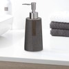 Sealskin Pierra Soap Dispenser, Polyresin, Grey, 7.4 x 18.5 x