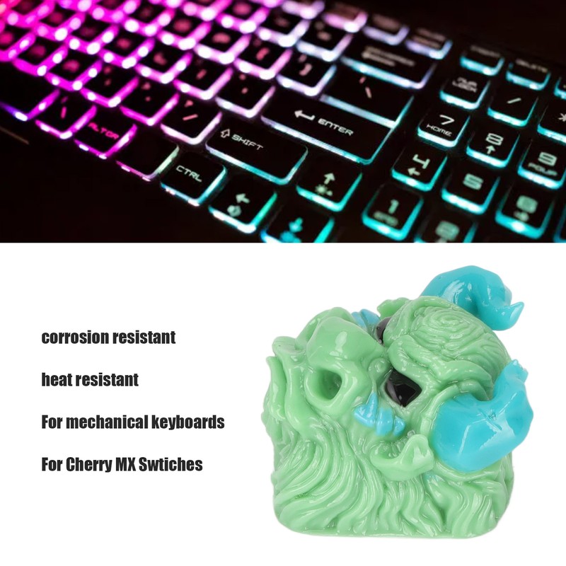 Custom Keycaps Hand Carved Cow Pattern OEM R4 Gaming Resin