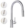 HOTIS Kitchen Sink Faucet Brushed Nickel with Pull Down Sprayer,