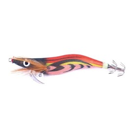 FOLANDO 11.5cm Fishing Lures Squid Octopus Shrimp Baits, Fishing Lure Glow Squid Jigs Luminous Squid Jig Shrimp Lure Artificial Shrimp Kit 14g 6# SJ029