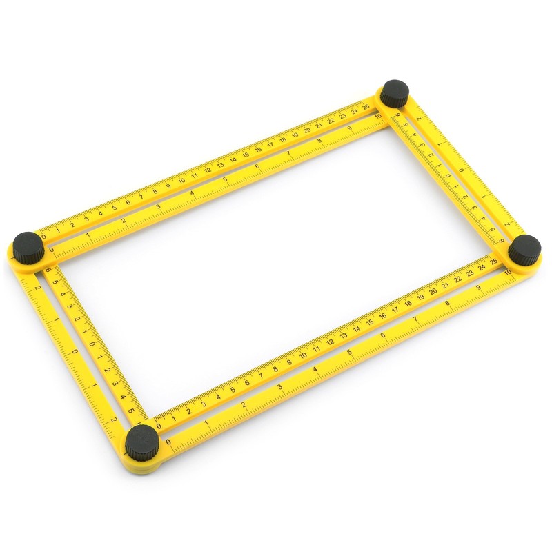 Vorel® Multifunctional Measuring Ruler 250 mm Scale Multi-Angle Gauge Multi-