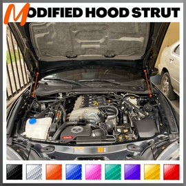 TENKIDOM Front Hood Struts Compatible with Mazda MX-5 Miata (ND) 2016-2023 Shock Lift Supports Bonnet Gas Dampers Springs Kit No-Drill Bolt-on