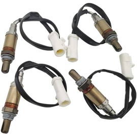 Germban 15717 - Sensor de oxígeno O2 ascendente y descendente (4 piezas) de repuesto para Ford F150 F250 F350 Ranger Escape Explorer Lincoln Mazda Mercury reemplaza 15716 15718 15719