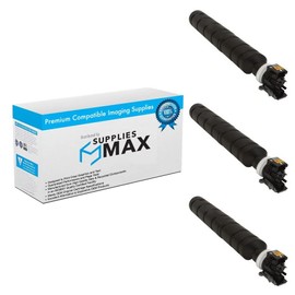 SuppliesMAX Compatible Replacement for Kyocera Mita TASKalfa 2552CI/TASKalfa 2553CI Black Toner Cartridge (3/PK-20000 Page Yield) (1T02L70US0_3PK)