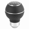 5 Speed Gear Shift Knob Stick Aluminium Alloy and Leather