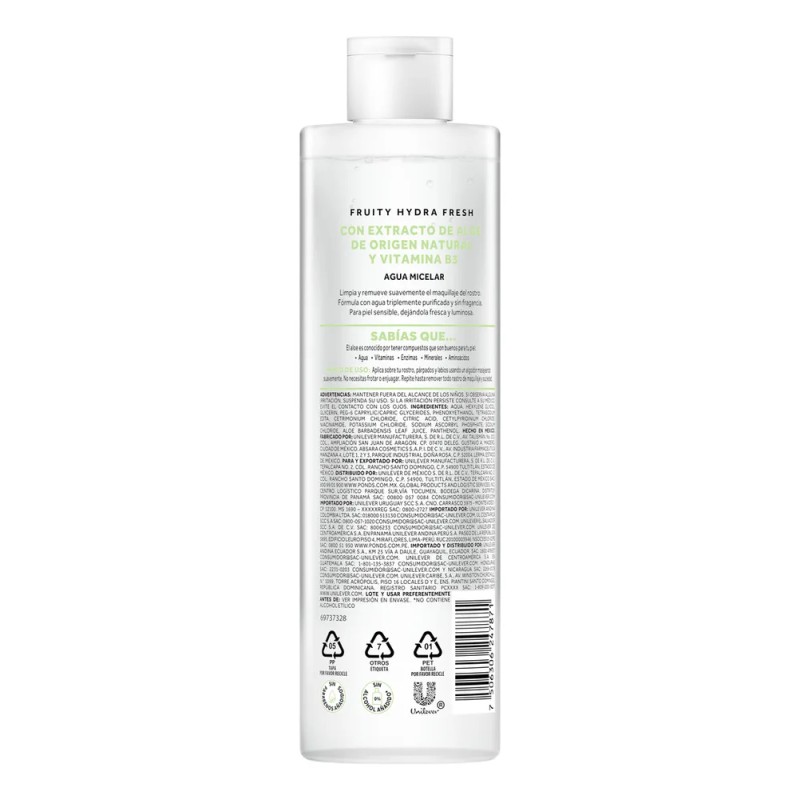 Agua Micelar Fruity Hydra Fresh 300 Ml Pond's