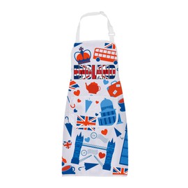 ENSIANTH England Apron with Pockets London Apron England Cooking Apron for Women Men British Kitchen Home England Souvenir Gift, england apron