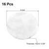 sourcing map 4-Inch 16Pcs Wool Polishing Pad Hook and Loop