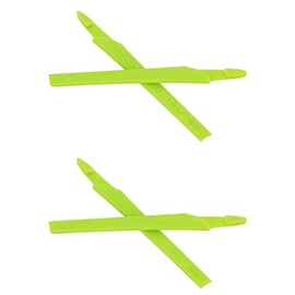 NicelyFit Replacement Temple Ear Socks for fit Oakley Crosslink Eye Glass Frame (Green - 2 Pairs)