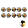 OtpOutopa Eagle Eye LED Lights, Amber+White Ultra Thin 23mm 12SMD
