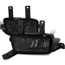 SPEC-D TUNING Smoke Fog Lights + Bulbs + Switch Compatible with 2015-2020 Chevy Tahoe