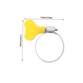 Operitacx 20 Stück Schlauchschelle handhaben Schlauchclip Gasschlauchklemme Gasklemme Gasschlauch-Clip Edelstahl 201