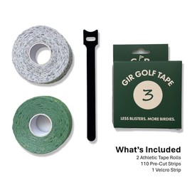 GIR Golf Tape - Golf Blister Tape - 2 Pack for Protection Against Blisters & Hot Spots on Hands & Fingers, Flexible, Waterproof, Pre-Cut Golf Finger Tape, Sports Athletic Tape, 4 Way Stretch