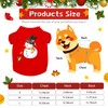 5 Pieces Christmas Dog Shirts Christmas Dog Clothes Santa Soft