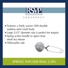 RSVP International - Colador de té, grande, 2-1/2 pulgadas de