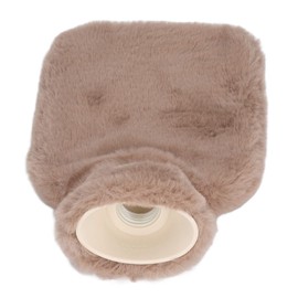 Botella de Agua Caliente, Botella de Agua Caliente de Felpa Suave Multifuncional para el Hogar (Marron oscuro)