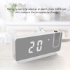 Projection Alarm Clock Time Date Temperature Display 180 Degree Wide