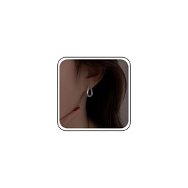 TseenYi Geometric Square Hoop Earrings Silver Hoop Stud Earrings Boho Geometric Square Earrings Geometric Square Dangle Earrings Open Square Earrings, Alloy Steel