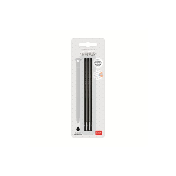 Legami Refill for Erasable Gel Pen, Set of 3 Refills,