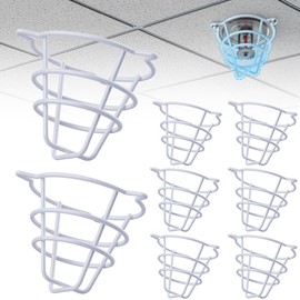 8 Pcs Fire Sprinkler Head Protector,Fire Sprinkler Head Covers Ceiling Used for Flush Mount Sprinkler,Heavy Duty Steel with Rubber-Wrapped,Suit 1/2" and 3/4" Sprinkler,Indoor Fire Sprinkler Head Cover