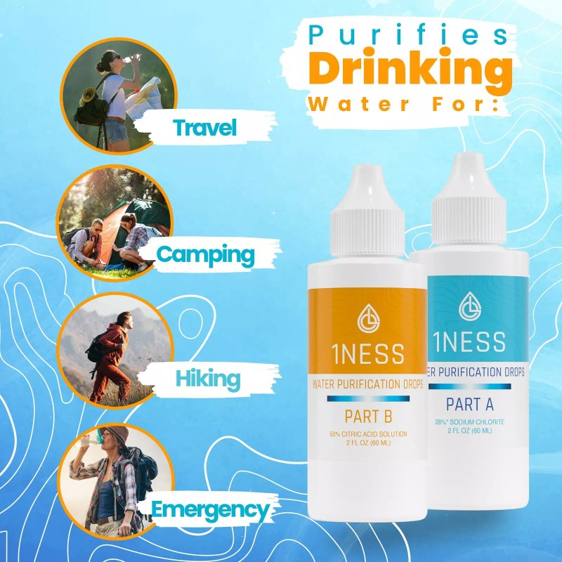 1ness 2pk - 1ness Water Treatment Drops - BPA-Free Plastic
