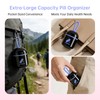 Small Pill Box Case Container Organizer for Purse, Supplement Container,