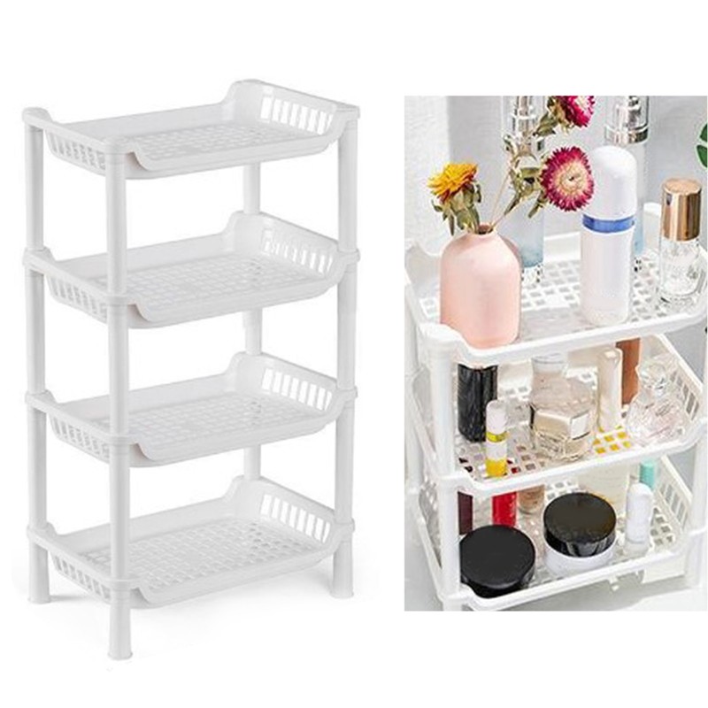 Kitchen Spice Rack Multipurpose 4 Tier Large Capacity Standing Storage