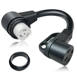 NEMA 1.5ft Shore Power twist lock SS2-50R to 14-50R Generator Adapter Cord, AC Power Adapter Cord for Both EV&RV 50A outlet